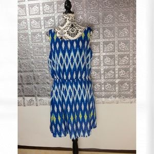 My Michelle Criss Cross Back Tribal Print Dress
